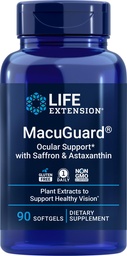 Life Extension MacuGuard Ocular Support 90 softgels with Saffron & Astaxanthin
