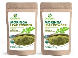 Orgaaniline Moringa pulber - 35,28 oz | Pakend 2 | USDA orgaanilised, mitte-GMO, Kosher, Halal, Moringa Olifera pulber - 100% toores ja looduslik, OSR