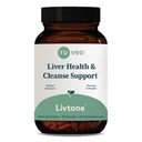 Ruved LivTone - Maksahooldus, Maksatoetuslisa naistele ja meestele Amla, Andrographis & Picrorhiza, Orgaaniliste maitsetaimedega loodusliku detoksi - 90 kapslit (1 loend)
