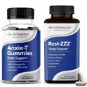 LifeSeasons Anxie-T Gummies + Rest-ZZZ Bundle – Day & Night Calm and Sleep Support – Reduce Stress, Ease Tension, Fall Asleep & Stay Asleep – Ashwagandha, GABA, L-Theanine – 90 Gummies + 60 Capsules