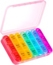 ASprink Pill Korraldaja 3 korda päevas - Nädala / Päevane Pill Box 7 päeva Meditsiini Korraldaja, Suur Pill Case Box 3 korda päevas, Travel Pill Korraldaja, et hoida vitamiine, meditsiin