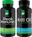 Daiwa Peak Immune 4 - Natural Immune System Booster + Daiwa Krill Oil - Omega 3 Krill Oil kapslid