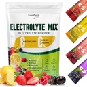 GREENPEOPLE Elektrolüüdid Pulber No Suhkur - Suhkruvaba hüdraat Elektrolüütide pakendid - Puuviljade maitsed Elektrolüütide Joogi Segu - 8 Elektrolüüdid 5 vitamiinid ja mineraalid Vegan Mitte-GMO 16 Pulgad
