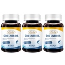 Lovita Norwegian Cod Liver Oil, High Absorption TG Form, DHA & EPA with Vitamin A & D, Burpless, Easy to Swallow, for Heart, Brain and Immune Support, 90 Softgels (Pack of 3)