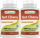Parimad looduslikud tart kirsiekstrakt 1000 mg 120 kapslit (120 loendit (2 pakendit))