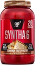 BSN SYNTHA-6 Premium-valgupulber 6 g kiudaine, vadakuvalgu, micellar-kaseiini, piimavalgu isolaadisegu, 5 g rasva, kaneeli rösterpagari, 28 serveerimisega (pakendamine võib varieeruda)