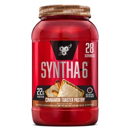 BSN SYNTHA-6 Premium-valgupulber 6 g kiudaine, vadakuvalgu, micellar-kaseiini, piimavalgu isolaadisegu, 5 g rasva, kaneeli rösterpagari, 28 serveerimisega (pakendamine võib varieeruda)