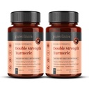 Topelttugev kurkum - massiivne 1000 mg x 360 tabletti - 200% rohkem kurkumiini ja looduslikke tasemeid tableti kohta - 5 mg musta piparekstraktiga 300% suurenenud imendumine