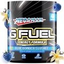 G Fuel Megaman energiajoogi pulber, Pre Workout Kofeiinisegu hasartmängudeks, Sugar Free Focus Amino, Vitamiin + Antioksüdandid, 9,9oz (sinine Slushee, 40 Servings)