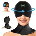 Migreen Relief Cap & Neck Ice Pack Wrap komplekt - rahustav peavalu Relief kork ja õla külma pakendiga - kuuma ja külma tihendamise tooted pea ja emakakaela - stress, pohmelli ja punakas silmad