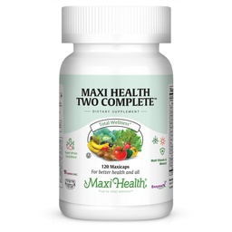 Maxi Health kaks täielikku - multivitamiinid ja mineraalid - täis potentsi - 120 kapslit - Kosher