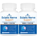 Sciatic Nerve Support Supplement, Advanced Sciatic Nerve Support Formula with Pea, Alpha Lipoic Acid, Benfotiamine, 120 Capsules