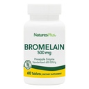 Natures Plus Bromelain - 500 mg - looduslik proteolüütiline lisand - 60 taimset tabletti (60 serveerimist)