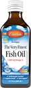 Carlson - The Very Finest Fish Oil, 1600 mg Omega-3s, Vedel Kalaõli Lisand, Norra Kalaõli, Looduslikult püütud, Jätkusuutlikult Allikas Fish Oil Vedel, Just Peachie, 200 ml (6,7 Fl Oz)