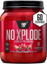 BSN N.O.-XPLODE Pre Workout Powder, Energialisa meestele ja naistele kreatiini ja beeta-alaniin, Maitse: Arbuus, 60 Servings