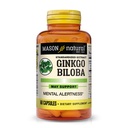 MASON NATURAL Ginkgo Biloba, Supports Brain Function & Mental Alertness, Herbal Supplement, 60 Capsules