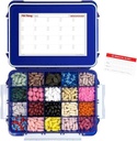 20 osa UV-kaitsega suur koobaltsinise pilli ümbris koos õhukindla tihendiga, Spill Proof, silikooni tihendi veekindel med Box koos ravimikaardiga (Cobalt Blue, 20 osa - 1 pakend)