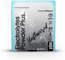 PowderVitamin Electrolytes Powder Plus (50 Servings) Maitsestamata elektrolüüt pulber Keto, suhkruvaba, roosa Himaalaja sool., 1000mg kaalium, 150mg Kaltsium, 150mg Magneesium, NO Stevia