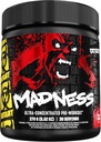 Mutant Madness | Pre Workout Powder Performance and Pump Blend Includes L-Citrulline, Beta-Alanine, Taurine, L-Tyrosine | 270G (9.52 OZ) 30 Serving | Fruit Punch