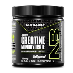 NutraBio Pure Micronized Creatine Monohydrate Powder Supplement, Unflavored, (150 g) - Supports Bulk Muscle Energy, Recovery, and Strength - HPLC Tested Creatine Powder Supplement for Men and Women