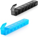 2 Pakend Extra Big Pill Korraldaja, Sukuos Weekly Pill Box, Pill Case, Meditsiin Korraldaja vitamiine, kalaõli või toidulisandeid