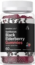 Horbaach Sambucus Black Elderberry Gummies | 60 Count | koos tsink ja vitamiin C | Vegan, Non-GMO, Gluteenivaba ekstrakt täiskasvanutele | Berkshire Labs