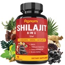 Shilajit Himalayani kapslid - 3 kuu pakkumine - kombineeritud Ashwagandha, ženšenn, Saw Palmetto, Maca, Tribulus, Chaga, Black Pepper