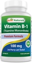 Best Naturals Vitamin B1 as Thiamine Mononitrate 100 mg 120 Tablets (120 Count (Pack of 1))