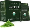 Greens Powder Travel Packs - 14 Servings for Memory, Digestion I Best Maitse Super Greens Pulber orgaanilise Spirulina, Goji, Beetroot, Granaatõuna I Vegan, Non-GMO