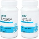 Klaire Labs SFI Health L. Acidophilus - 3 miljardit CFU Lactobacillus Probiotic, Pure SCD Compliant valem meestele ja naistele, hüpoallergeenne & Non-Dairy (100 kapslit, 2 pakendit)