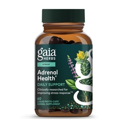 Gaia maitsetaimed Neerupealiste igapäevane tugi - taimsed toidulisandid koos ashwagandha, Püha basiilik ja Schisandra - aitavad säilitada tervislikku energia- ja stressitaset * - 60 Vegan Vegani vedelat fütokapslit (60-päevane pakkumine)