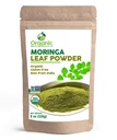 Orgaaniline Moringa pulber - 8 oz (226 g) | USDA orgaanilised ained, mitte-GMO, Kosher, Halal, Moringa Olifera pulber - 100% toores ja looduslik, SHOPOSR