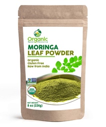 Orgaaniline Moringa pulber - 8 oz (226 g) | USDA orgaanilised ained, mitte-GMO, Kosher, Halal, Moringa Olifera pulber - 100% toores ja looduslik, SHOPOSR