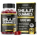 Shilajit Gummies for Men & Women 1000mg (High Potency Gold Grade koos 85 + Trace Minerals koos Fulvic Acid) - Energy & Immunity Support - Kolmanda osapoole testitud, Non GMO, Vegan & Valmistatud USA - (60 Gummies)