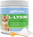 Alpha Paw - inimklass lemmikloomadele - kassi lüsiini lisand - ekstra serveerimine 5-10 kuud - looduslik lüsiin (8 Ounces/227 Grams)