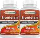 Parimad looduslikud Bromelain 500mg 120 tabletti (120 arvu (2 pakendis))