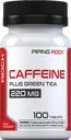 Piping Rock Caffeine Pills 200mg | 100 Tablets | with Green Tea Extract | Non-GMO, Gluten Free Supplement