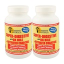 Sunshine Naturals Super Seedetrakti täiendus. Ox Bile ja aktiveeritud süsi seedetrakti toetamiseks, puhumiseks, soole puhastamiseks, toitainete imendumiseks ja üldiseks heaoluks. 100 tabletti. Pakk 2