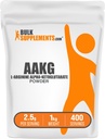 BulkSupplements.com AAKG pulber - Arginiin AKG lisand, lämmastikoksiidi lisand, maitsestamata & gluteenivaba, 2,5 g serveerimise kohta, 1 kg (2,2 naela) (pakk 1)