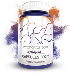 Nootropics Depot Synapsa Bacopa Monnieri kapslid | 320mg | 180 Count | Terve taime ekstrakt | Ajurveeda ürdi | Adaptogeeni täiendus | õppimise, mälu ja vaimse jõudluse parandamiseks
