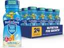 PediaSure Grow & Gain koos immuunsuse toetusega, 27 vitamiini ja mineraali lastele, 7 g valku, mitte-GMO, gluteenivaba, vanilje, 8-fl-oz pudel, 24-pakend