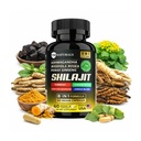 Shilajit Capsules 8-in-1 Himalayan Shilajit Supplement with Ashwagandha, Panax Ginseng, Rhodiola Rosea & Fulvic Acid – Energy & Vitality Support – 60 Veggie Capsules