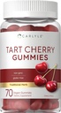 Carlyle Tart Cherry Gummies | 2000mg | 70 Count | Cherry Flavor | Vegan, Non-GMO ja Gluteenivaba valem