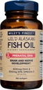 Wiley's Finest Wild Alaskan Fish Oil Prenatal DHA - 900mg EPA ja DHA Omega-3s rasedatele naistele ja imetavatele emadele - 180 Softgels (90 Sünnieelne Vitamiin Servings)