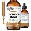 Wild & Organic Lagriice Juur Tinktuur - Seedetrakti, Lung & Skin Support - Lagrits Juur Ekstrakti Vedeliktilgad - Vegan, Suhkru Ja Alkoholivaba Lisand - 4 fl oz