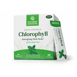 Looduse päikesepaiste klorofüllipulga pakendid: teie detoksi ülelaadimine ja soolestiku tervise suurendamine mugavates, maitsvates kleeppakendites (Spearmint)