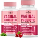 NEW AGE Vaginaalsed probiootikumid naistele, kellel on prebiootikumid, Jõhvikaekstrakt ja Lactobacillus probiootiline segu, toetab tervislikku pH tasakaalu, lõhna kontrolli, vaginaalset Florat - 120 kapslit