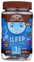 Good Day Dark Chocolate Melatonin täiskasvanutele [ 80 Count ] - Fair Trade Non-GMO Dark Milk Chocolate koos kummeli ja melatoniini 1 mg - Täiskasvanud melatoniin, Täiskasvanud Natural Sleep Aid Supplement