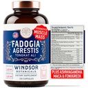 Fadogia Agrestis ja Tongkat Ali täiendus - Fadogia Agrestis 600mg, 500mg Longjack Tongkat Ali meestele, Maca juur, lambalääts, Ashwagandha, Saw Palmetto, et toetada energiat, vastupidavust, elujõudu - 120Caps