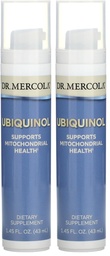 Dr. Mercola Ubiquinol Liquid Pump, 1.45 Fl. Oz. (43 mL), About 18 Servings, Dietary Supplement, Supports Mitochondrial Health, Non-GMO (Pack of 2)